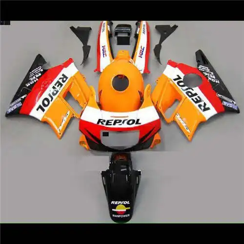 Новинка! Полный комплект обтекателей для CBR 600 F2 1991 1992 1993 1994 черный Белый и зеленый цвета Обтекатели CBR600 91-94 aftermarket od5 - Цвет: 4