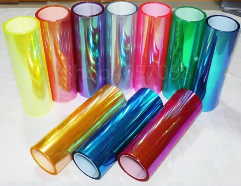 

Colorful Clear 30x100 cm Car Driving Light Headlight Vinyl Tint Film Sheet Sticke