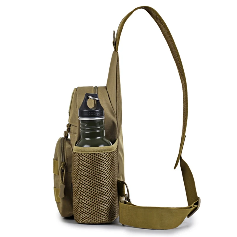 Running Outdoor Running Fitness Bag Travel Camping Bag with Kettle Cover Chest Bag Hiking Riding Slung Shoulder Bags