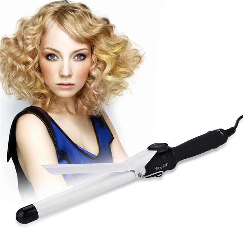 CkeyiN 360 ° вращающийся Профессиональный бигуди для волос в постоянной температуре керамический щипцы для завивки двойного напряжения для