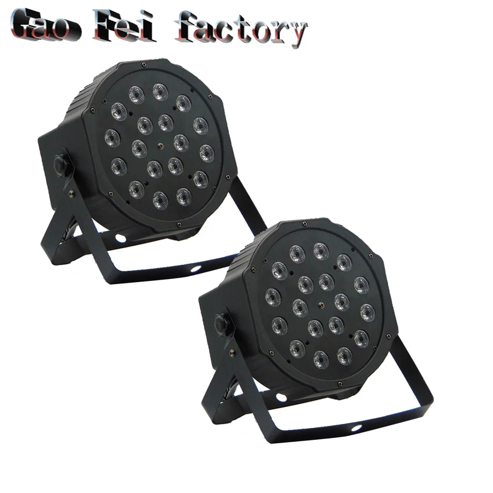 

18W led par lights RGB dmx512 professional stage dj equipment (2pcs/lot)