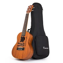 Kmise Concert Ukulele Mahogany Ukelele Uke 23 inch 18 Fret 4 String Acoustic Hawaii Guitar with Gig Bag