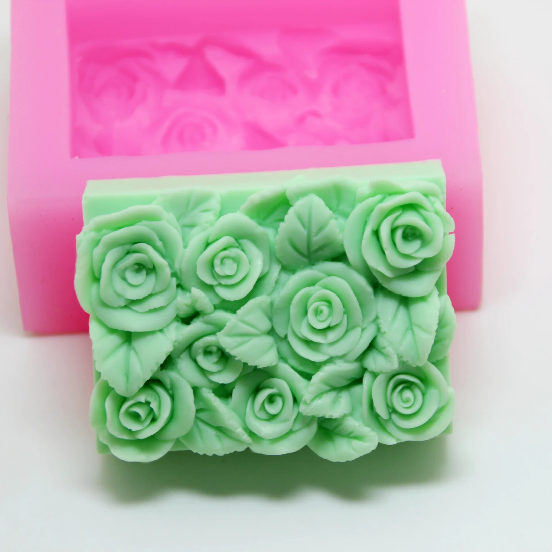 3D silica gel mold handmade DIY Craft soap making Flower Rose Silicone mould