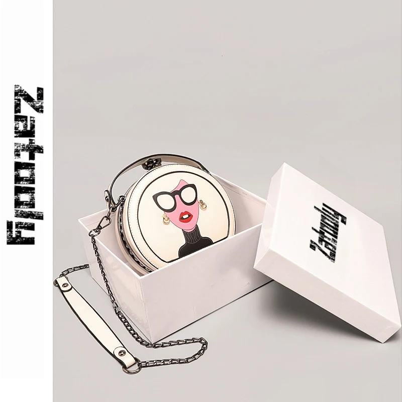 

bag for women's bag The Latest Qualified High-grade Package In 2019 Is Cute Ocean-style Inclined Bag With Circular Chain Package