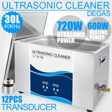 Nettoyeur à ultrasons numérique 30l 7gal 720W, original, réservoir de lavage à ultrasons, moule de laboratoire, matériel d'huile, bain de nettoyage