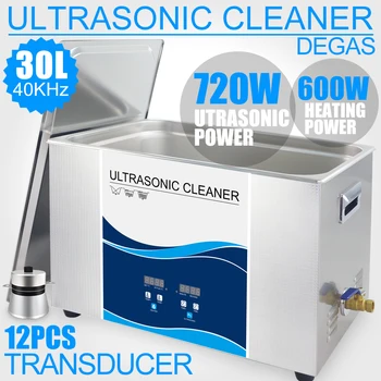 

Orginal Digital Ultrasonic Cleaner 30L 7Gal 720W Ultrasonic Washer Tank Lab Mold Oil Hardware Cleaning Bath