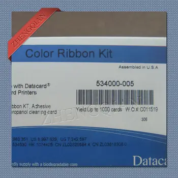 

Origianl Datacard 534000-005 Black monochrome with Topcoat ribbon for sp75 id pvc card printer