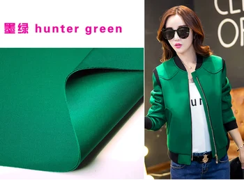 

Hunter Green Spandex Fabric Knitted Fabric Interlayer Fabric Skirt Jacket Suits outfit Baseball Jacket 60" wide sold Bty