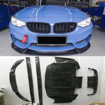 

F80 M3 F82 M4 Car body kit Carbon fiber front lip rear diffuser side skirts for BMW F80 M3 F82 M4 VARIS Style 15-17