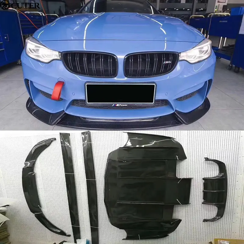 F80 M3 F82 M4 комплект кузова автомобиля углеродное волокно передняя губа задний