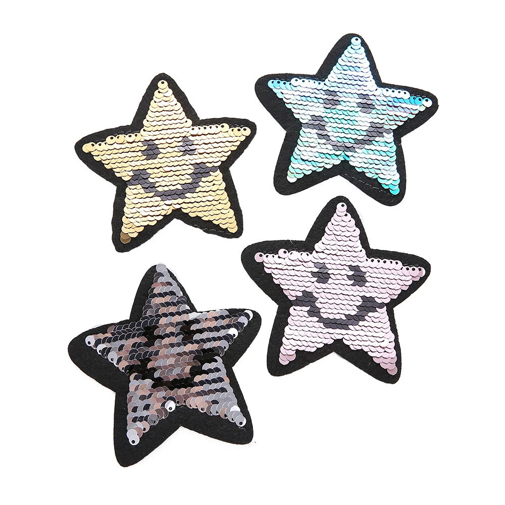 Звезды блестки патчи ткань для одежда из железа на наклейка, вышивка, аппликация самодельные Украшения Швейные Accessoeies telas por метро