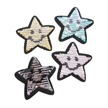 Звезды блестки патчи ткань для одежда из железа на наклейка, вышивка, аппликация самодельные Украшения Швейные Accessoeies telas por метро