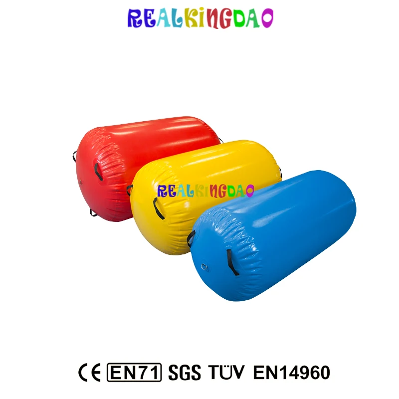 

Free shipping 90cm diamete inflatable gymnastics air mat/barrel,air gym equipment inflatable air track/roller for one pc