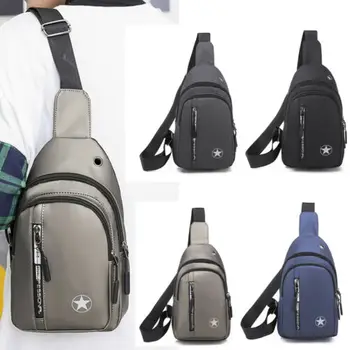 

Men's Chest Sling Pack Satchel Shoulder Bag Waterproof USB Charge Small Day Pack Waist Bag Female Belt New Brand Waist Packs