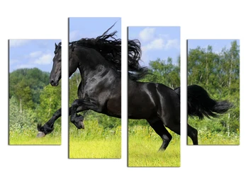 

2015 Hot Sell 4 panel Horse Large HD Decorative Art Print Painting On Canvas For Living Room Wall Paintings Pictures