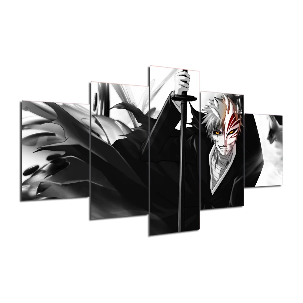 japan-anime-Bleach-poster-poster-comic-Print-framed-Janpanese-cartoon-poster-5-panels-on-canvas-F619 (1)