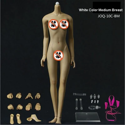 Jiaou Doll 1/6 масштаб Средний бюст женская фигурка тела 3,0 супер гибкий Бесшовный корпус узкое плечо для экшн-фигурок - Цвет: Brown