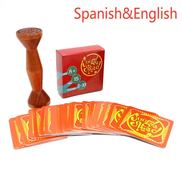 english spanish jungle speed board game good package card game play