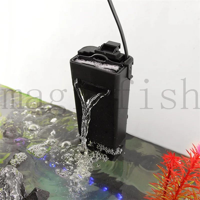 Low Water Mini Filter Aquarium Internal Filter Fish Tank Hanging