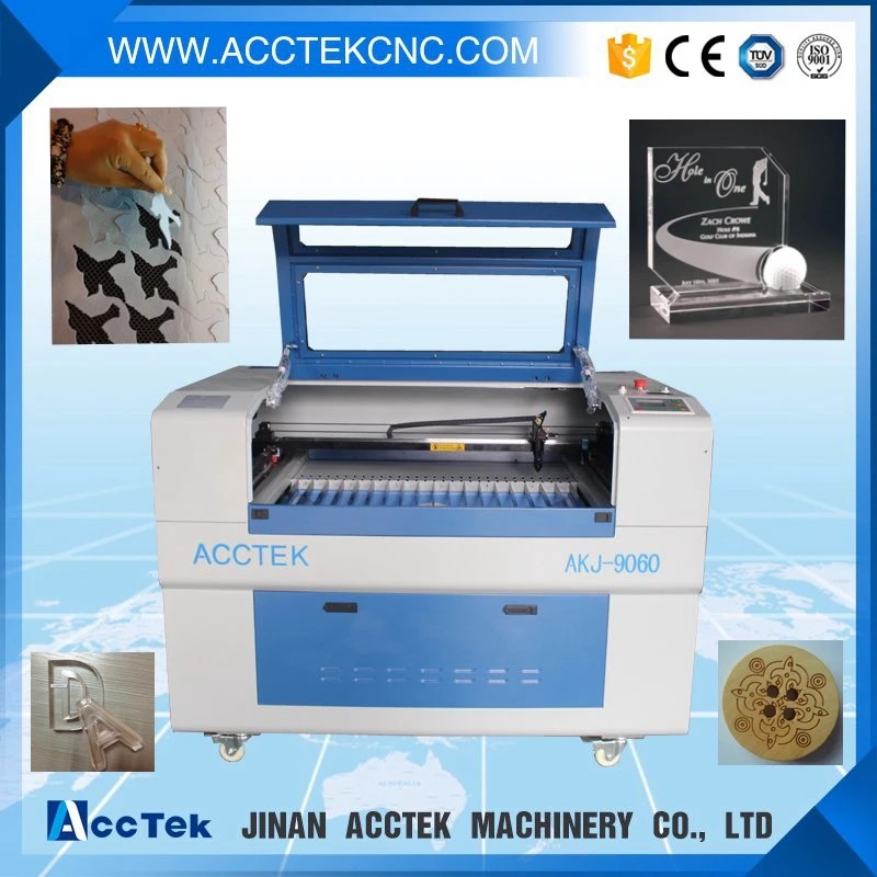 Hot sale AKJ6090 cnc laser cutting machine for acrylic / 3d photo crystal laser engraving ...