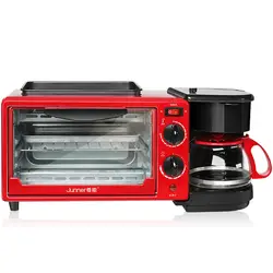 Электрический тостер Многофункциональный Пуке драйвер 3-в-одном аппарат для приготовления завтрака дом полностью автоматический тостер