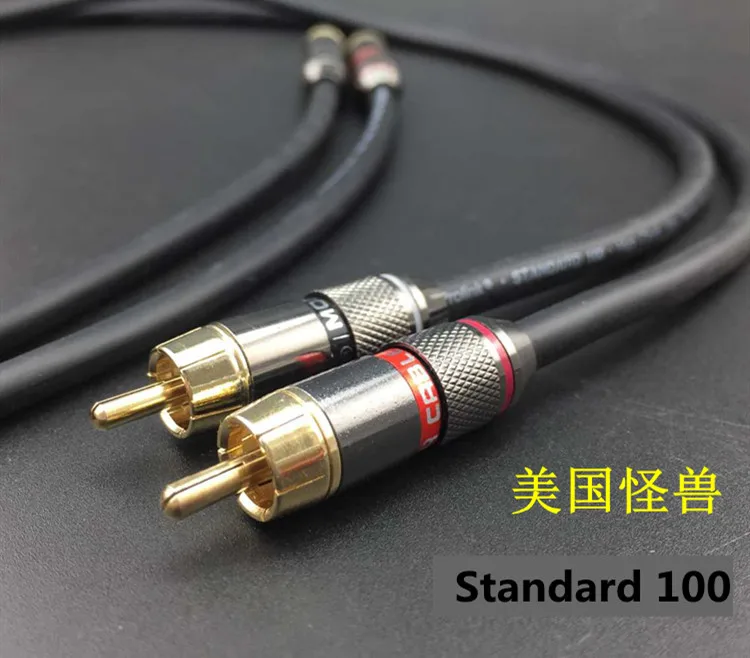 

American monster 100 double lotus audio line RCA signal line car audio line