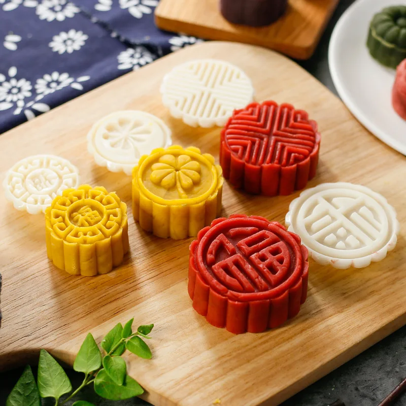 50 г 63 г 75 г 100 г цветы Mooncake плесень Набор DIY Mooncake инструменты Пластиковые Кондитерские плунжеры Ручной пресс форма для лунного пряника инструмент для выпечки