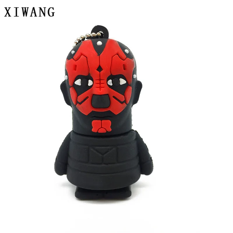 Cartoon Darth pen drive 128gb Vader Star Wars USB Flash Drive USB 2.0 4GB 8GB 16GB 32GB 64GB pendrive Memory Stick Holiday Gift