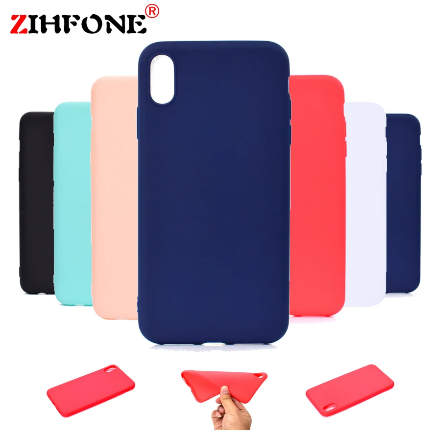 

TPU Soft Cases For Huawei Y5 Y6 Y9 2018 Case Slim 360 Candy Color Silicon Back Phone Cover For Honor 7A 7C 7X 9 10 Lite Case