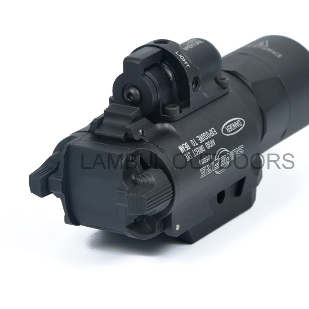 Pistola de Luz com Laser Tático Ultra Evolução Noite Arma Vermelho Lanterna Fit 20 Milímetros Picatinny Weaver Ferroviário sf X400 5 High Quality Esporte e Lazer