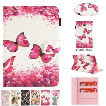 

3D Cute owl horse Pattern Cover For Samsung Galaxy Tab E 8.0 T377 SM-T377V T375 Case Funda Tablet Silicon PU Leather Stand Shell