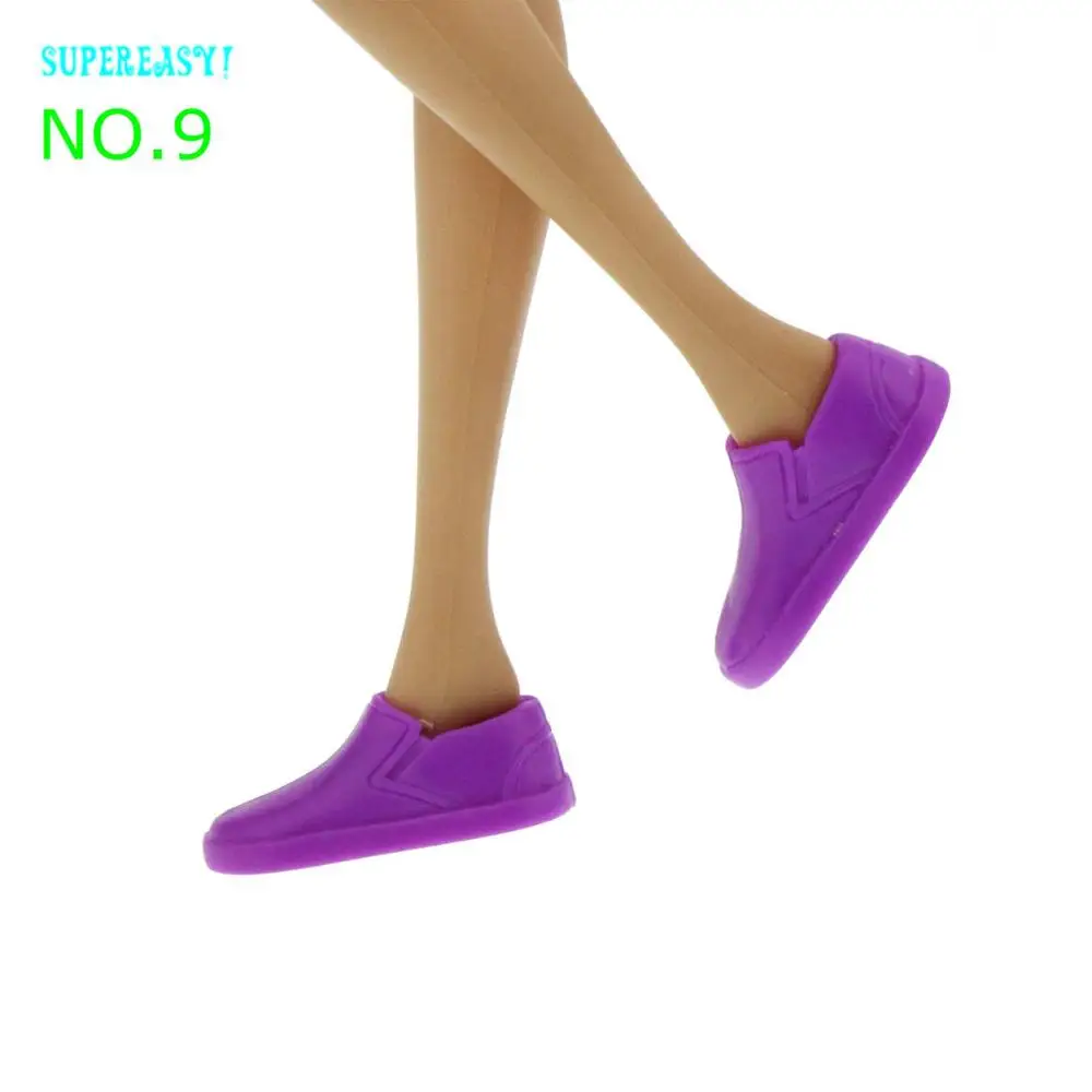 Модная Современная обувь на плоской подошве; высококачественные милые сандалии; разноцветная обувь на платформе для куклы Барби; аксессуары для детей - Цвет: NO 9