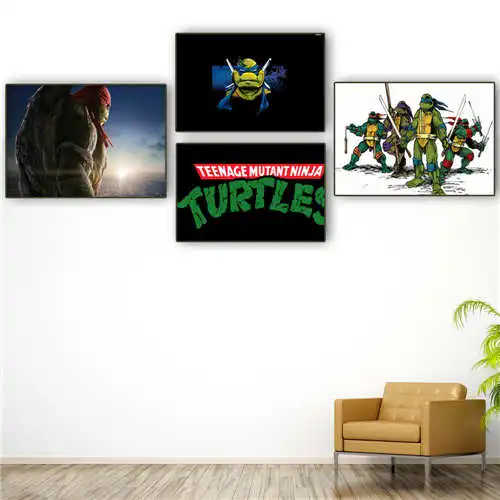 

Custom Teenage-Mutant-Ninja-Turtles (2) Printing Posters Cloth Fabric Wall Art Pictures For Living Room Decor#18-12-05-3-70