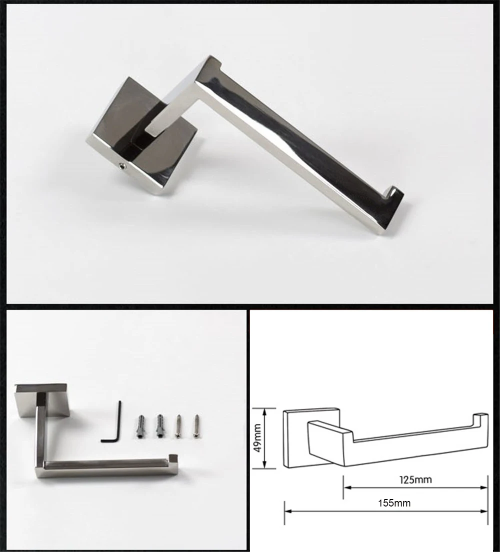 Полированная поверхность из нержавеющей стали держатель для туалетной бумаги полированная coverless аксессуары для ванной комнаты настенный