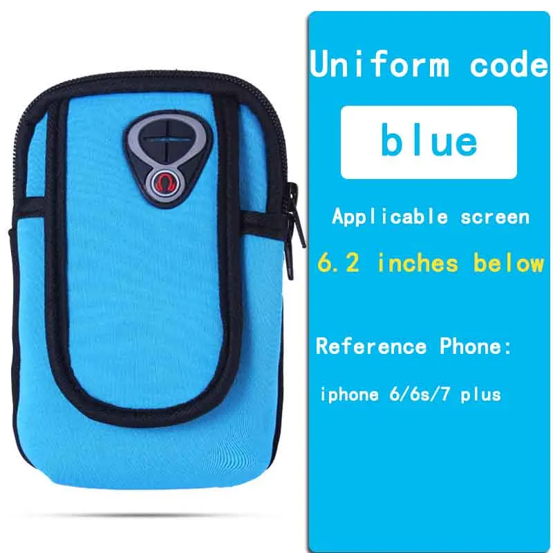  Sport Armband Case Zippered Fitness Running Waterproof Arm Bag Pouch Jogging Workout Cover For Mobile Phone Bag 