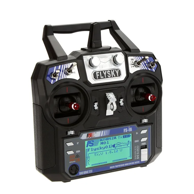 $46.4  FS-i6 6CH 2.4G LCD Transmitter iA6 Receiver Mode 2/1 Flysky Radio System For RC Helicopter Plane Qu