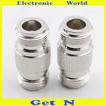 

10pcs-100pcs N-KK Connector Adapter Female N to Female Converting 2-Way Dual-Female Conenctor with Screw Thread N Dual-Female