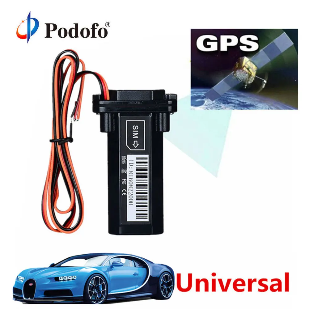 

Podofo Newest Mini GPS Tracker Vehicle Tracking Device Motorcycle Car GSM SMS locator with Real Time Tracking System Built-in