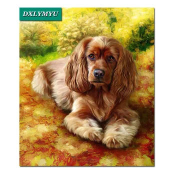 

DIY 5D Square Diamond Mosaic British cocker spaniel Handmade Diamond Painting Cross Stitch Kits Diamond Embroidery dog Patterns