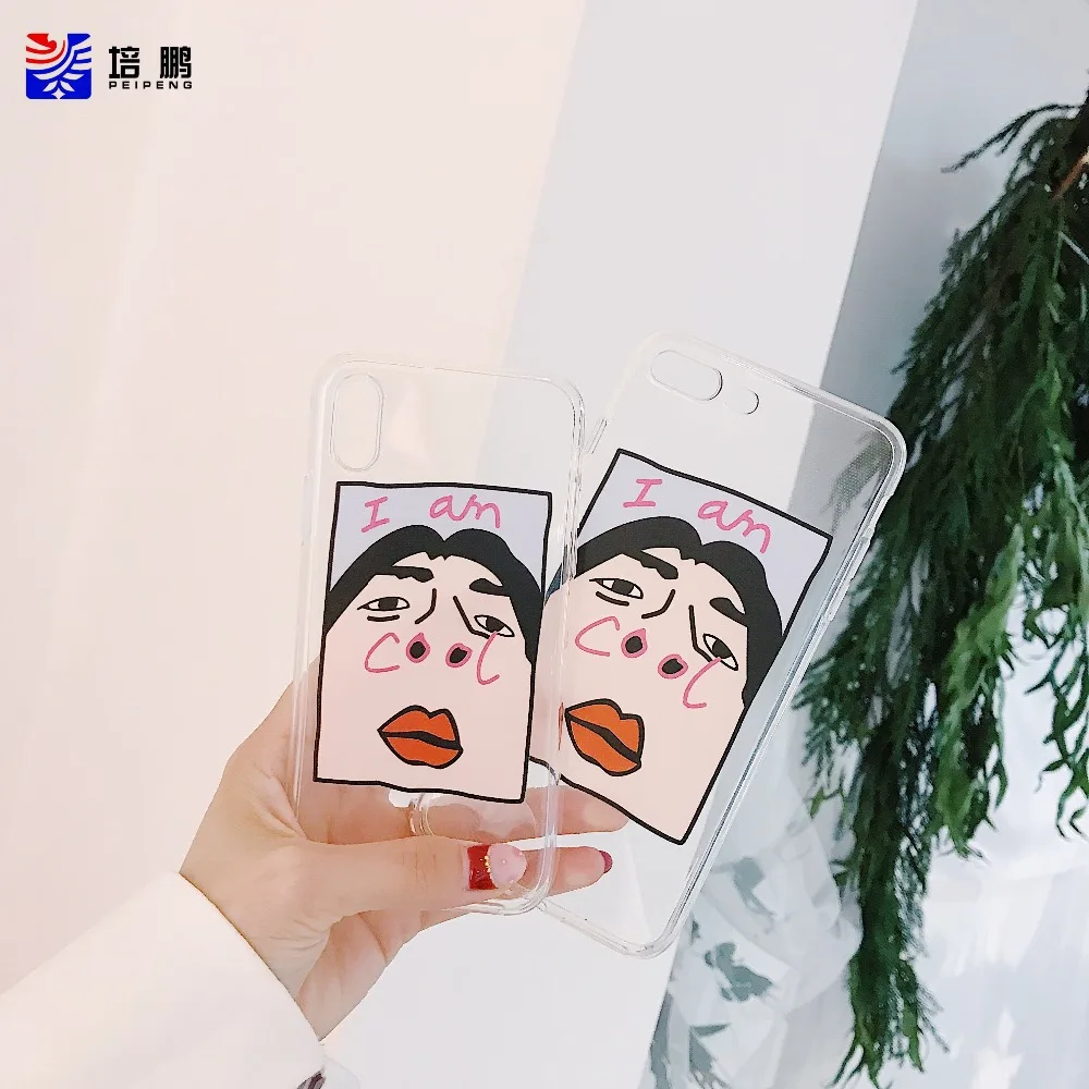 

Funny Cartoon Couples Phone Case For iphone 7 6 6S 8 Plus So Cool Case For iphone X XS MAX XR Cover Fashion Hard PC Cases Fundas