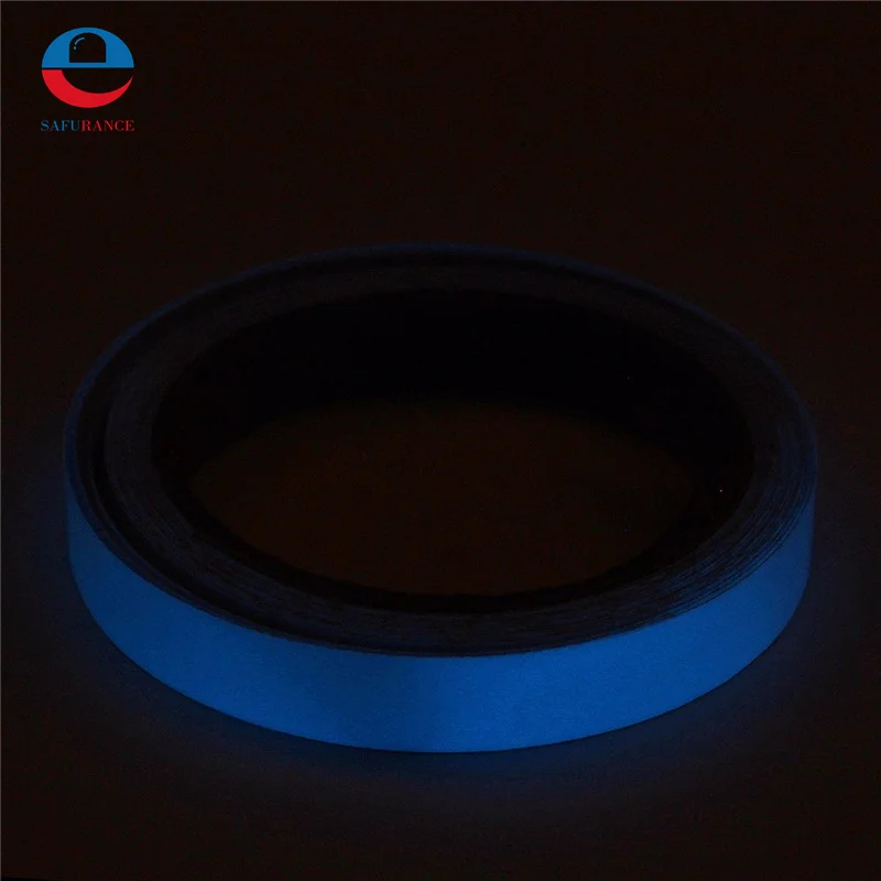 

1.5cm*5m Blue Luminous Tape Self-adhesive Warning Tape Night Vision Glow In Dark Safety Harmless Non-toxic Stage Decorations