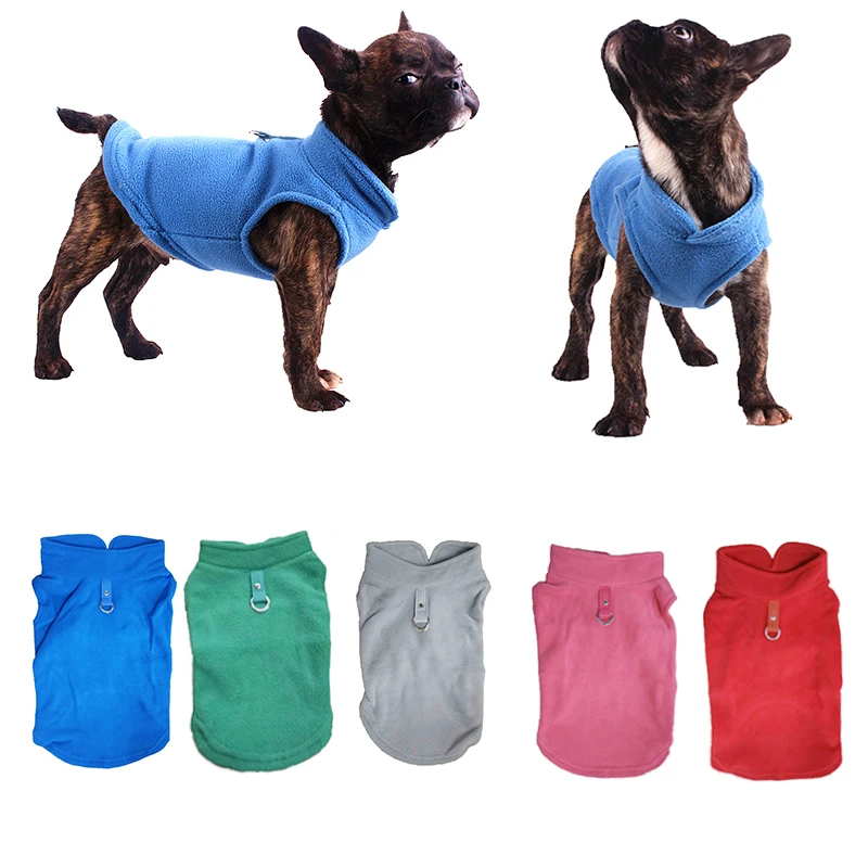 Зимняя флисовая одежда для собак, одежда для щенков, пальто для французского бульдога, костюмы мопса, куртка для маленьких собак, чихуахуа, щенка