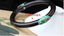 Handmade 925 sterling silver mahogany cloisonne female bracelet restoring ancient ways