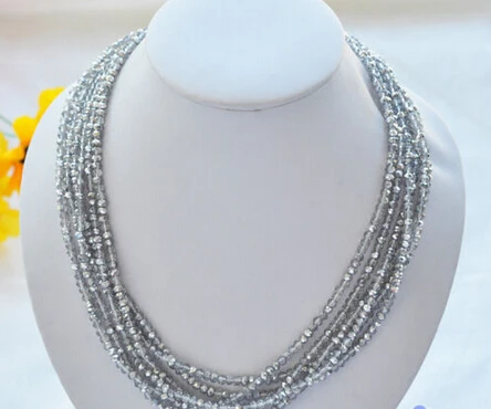 

song voge gem nanJ0554 faceted crystal bead necklace