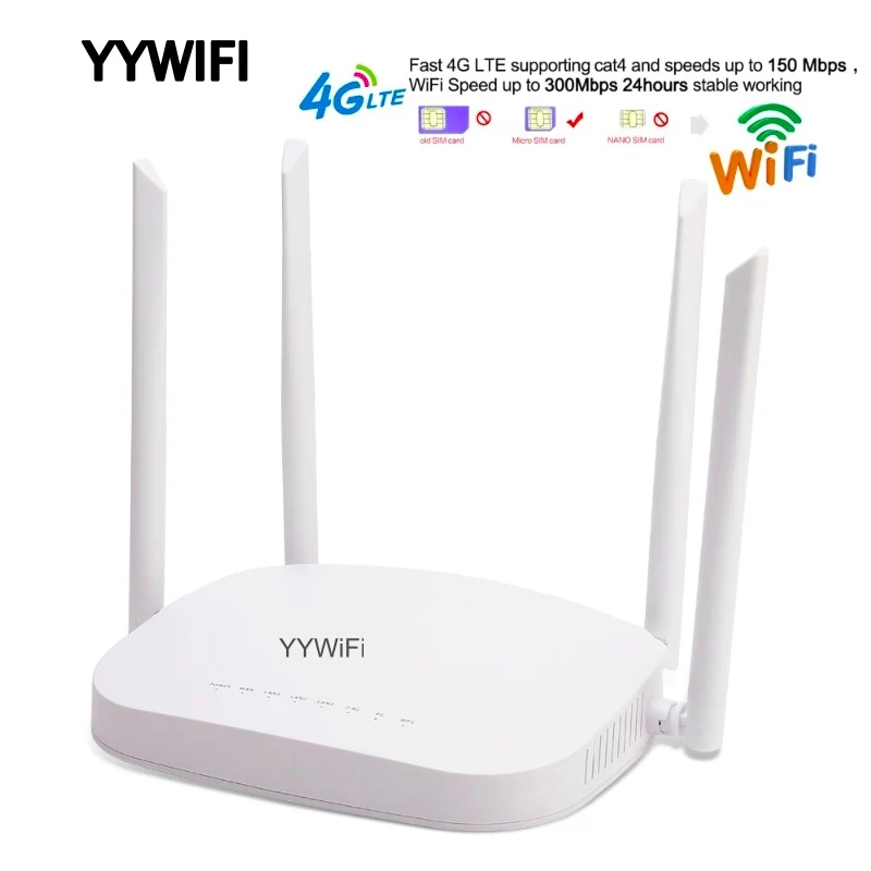 

4G LTE Wifi Router, 300Mbps 3G/4G Wireless CPE Router with sim card 4G LTE Router 150Mbps Wireless CPE Router 3G/4G SIM