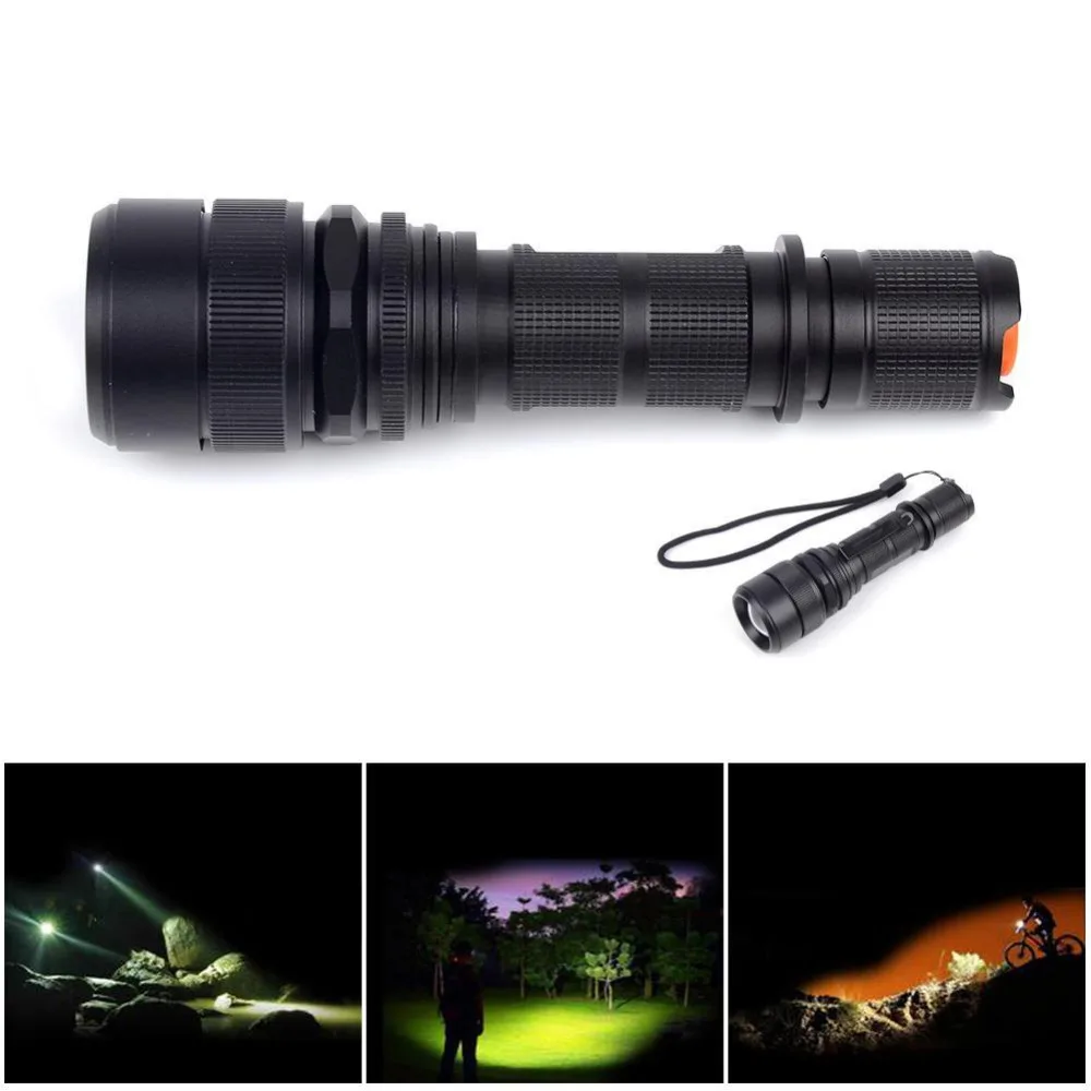 New Brand LED Flashlight Zoomable 5 Modes 18650 Battery Rechargeable for Camping Hiking Fishing At Night | Лампы и освещение
