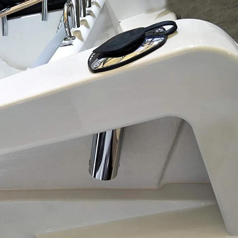 Edelstahl Angelrute halter Unterputz 15/Grad mit PVC-Kappe, Innenrohr und  Dichtung für Boots fischer zubehör - AliExpress