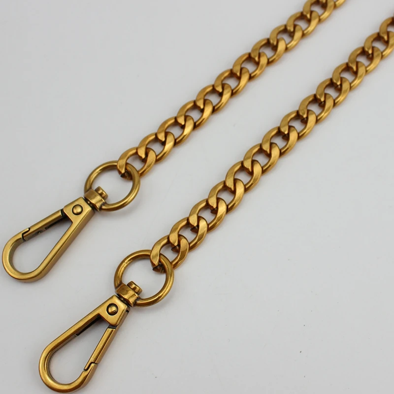 5pcs 120cm old gold 9mm Metal Replacement Chain Shoulder Bags Straps