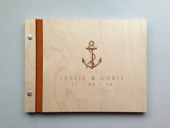 

Nautical Anchor Theme Guest Book