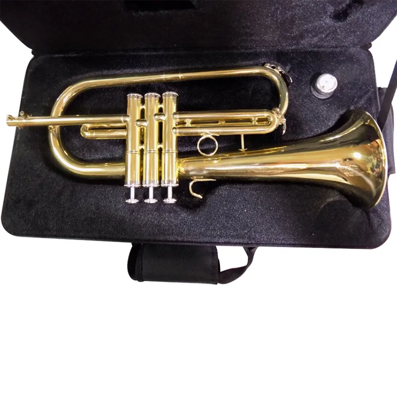 Bb Flugelhorn с оболочкой мундштук желтый латунный флюgelhorn музыкальные инструменты|brass